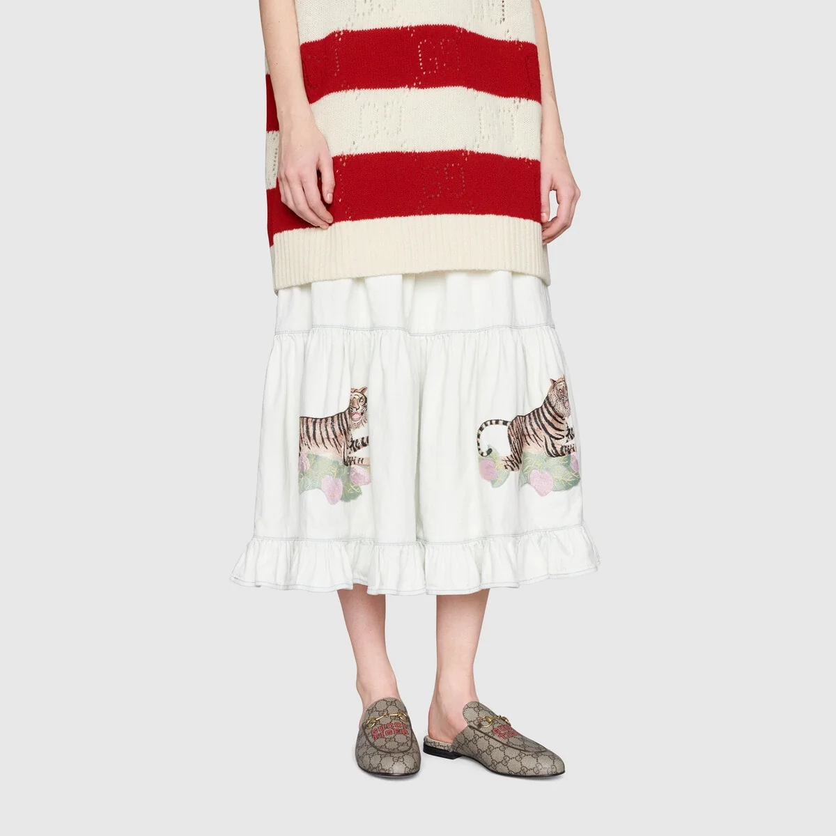 Gucci Tiger Women’s GG Princetown slipper view 7