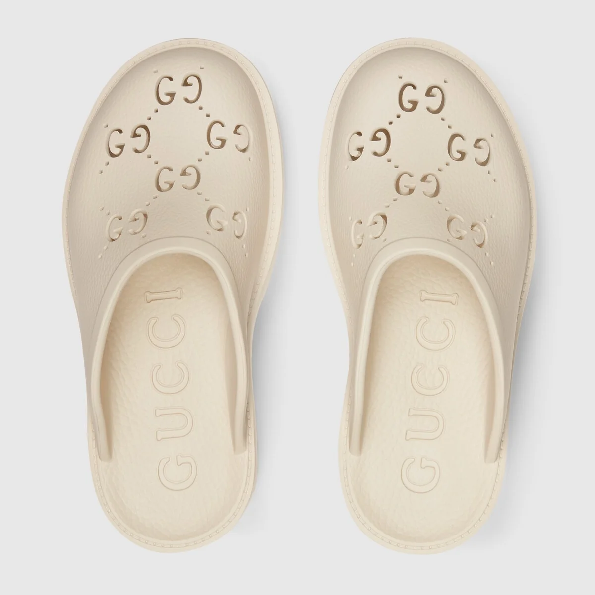 Women’s platform perforated G sandal view 4