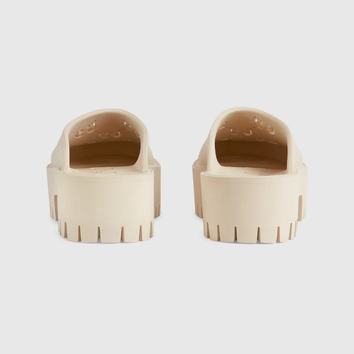 Women’s platform perforated G sandal view 5