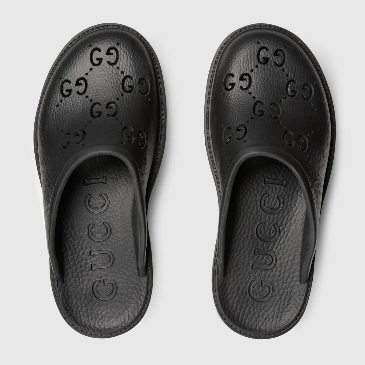 Women’s platform perforated G sandal view 4