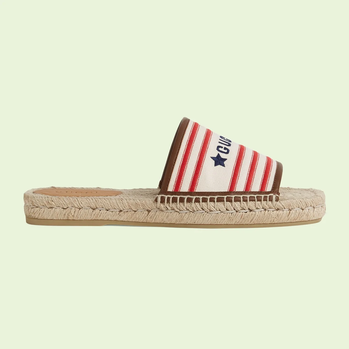 Men’s espadrille slide sandal