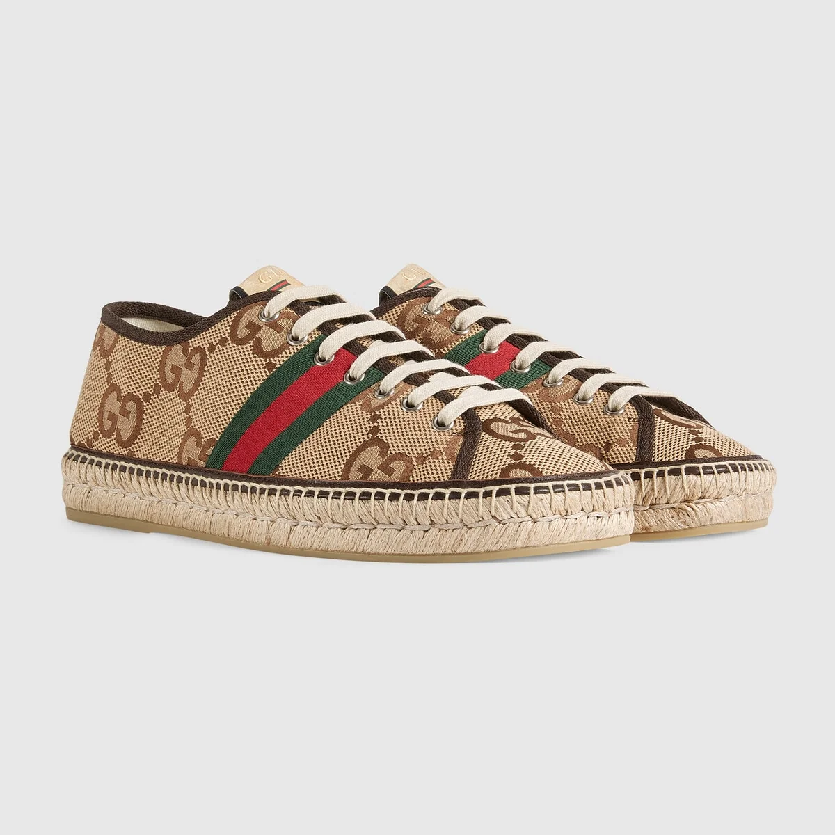 Men’s maxi GG espadrilles with Web view 3