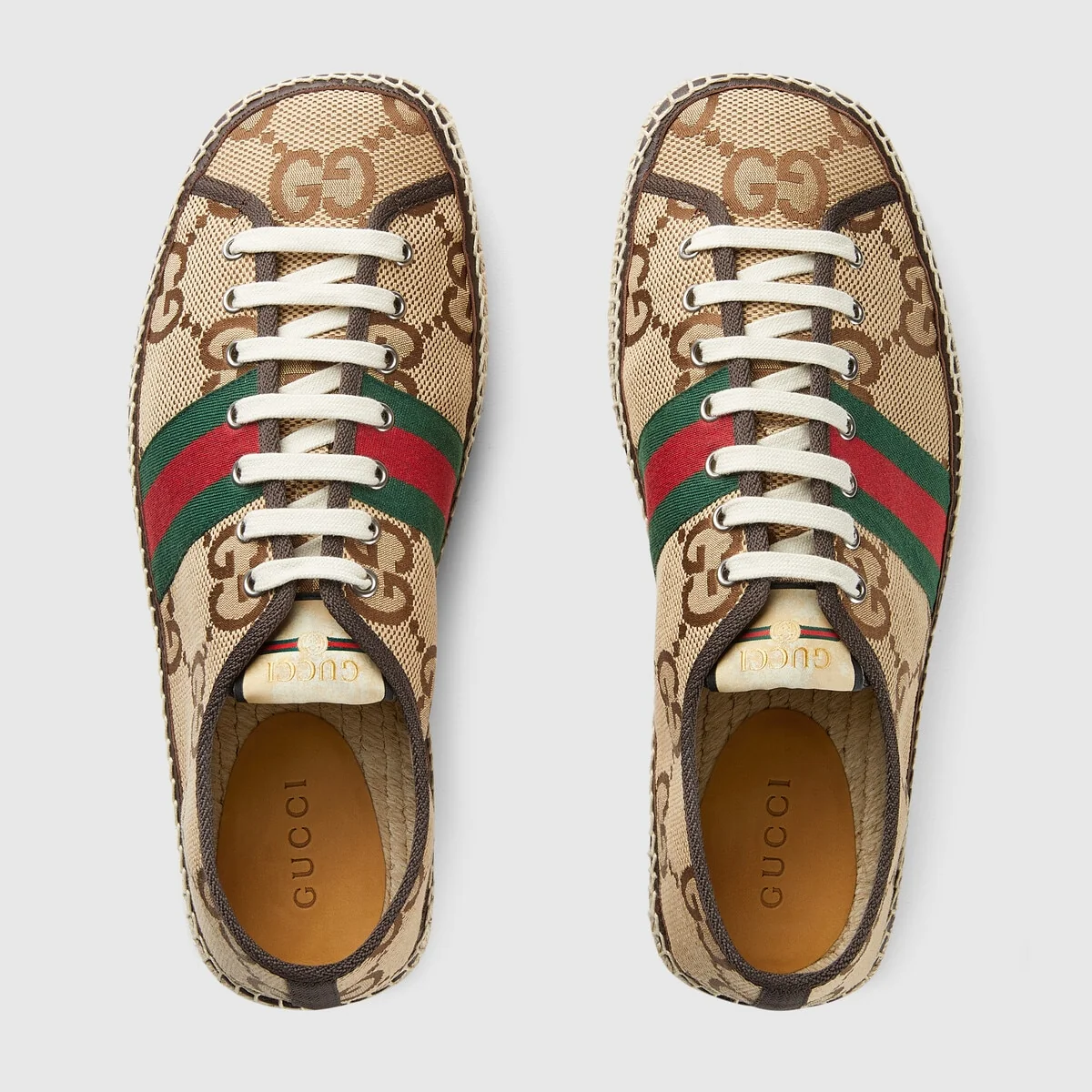 Men’s maxi GG espadrilles with Web view 4