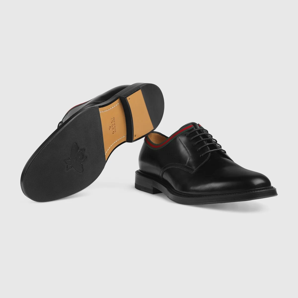 Leather lace-up