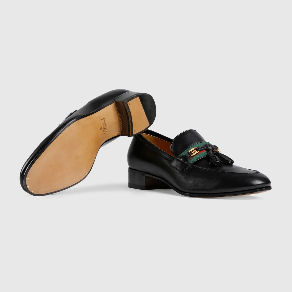 Loafer with Web and InterlockingG