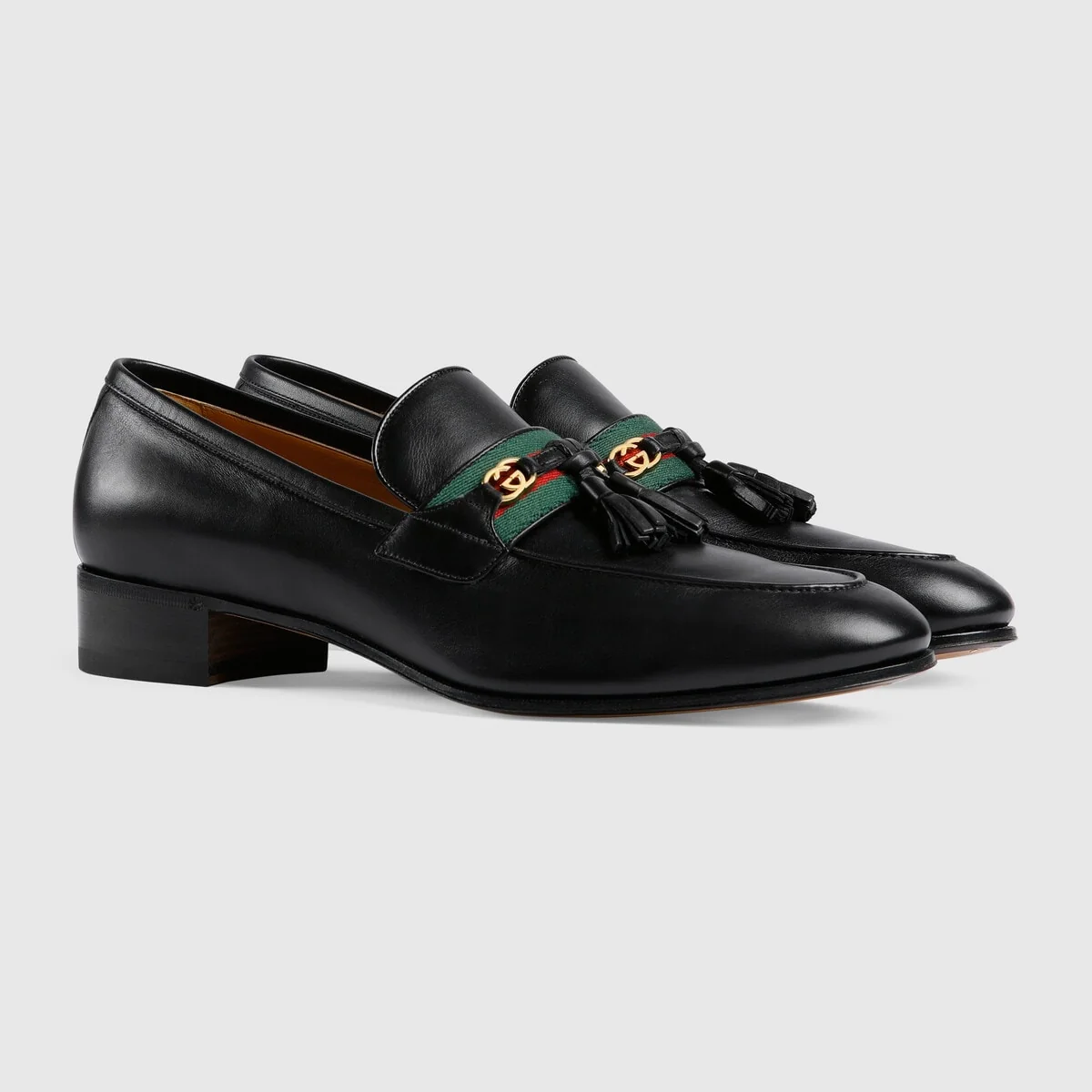 Loafer with Web and InterlockingG view 3