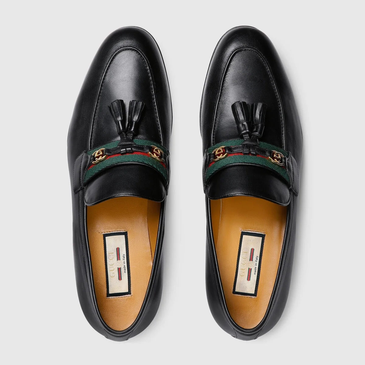 Loafer with Web and InterlockingG view 4