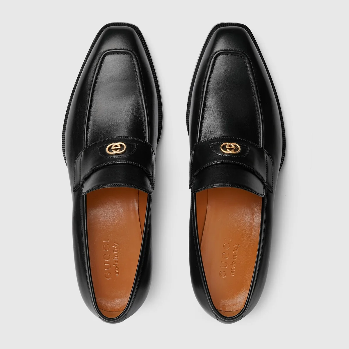 Men’s loafer with InterlockingG view 4
