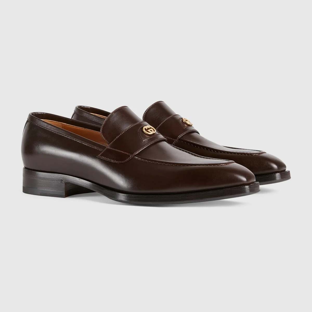 Men’s loafer with InterlockingG view 3