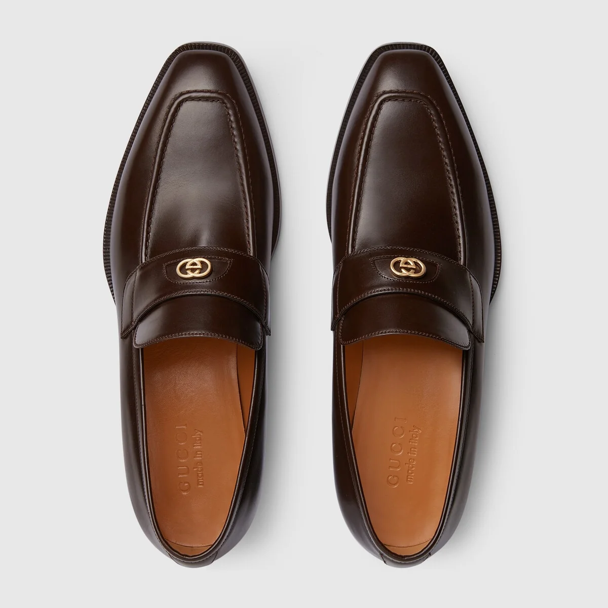 Men’s loafer with InterlockingG view 4