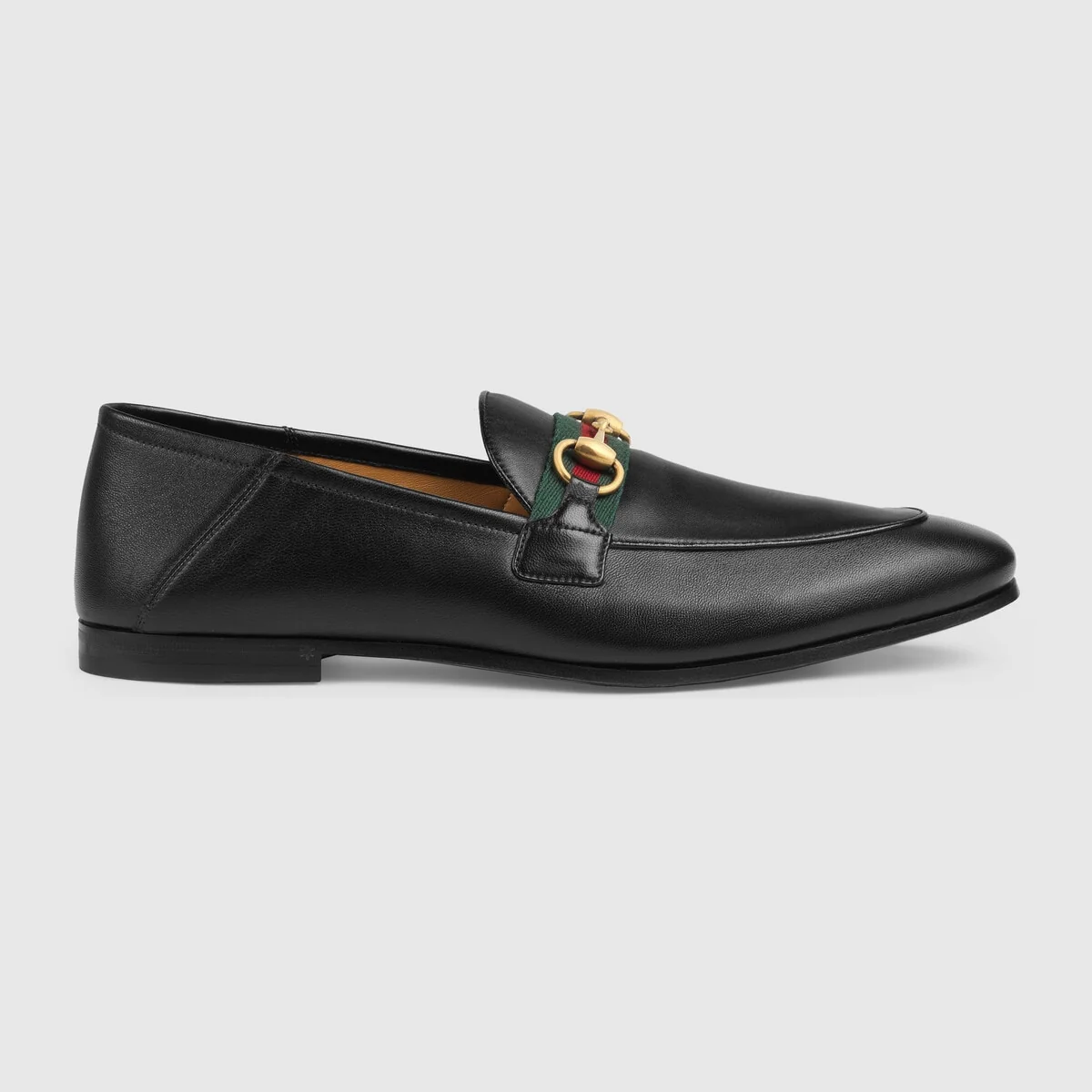 Men’s leather Horsebit loafer with Web view 7