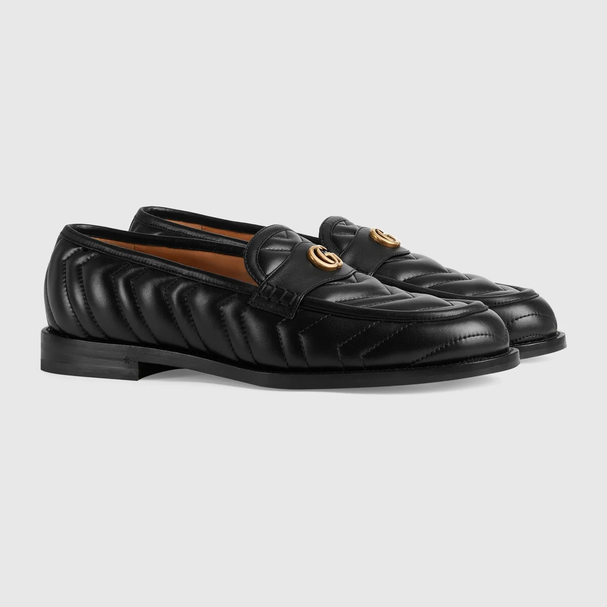 Men’s matelasse loafer with DoubleG view 3