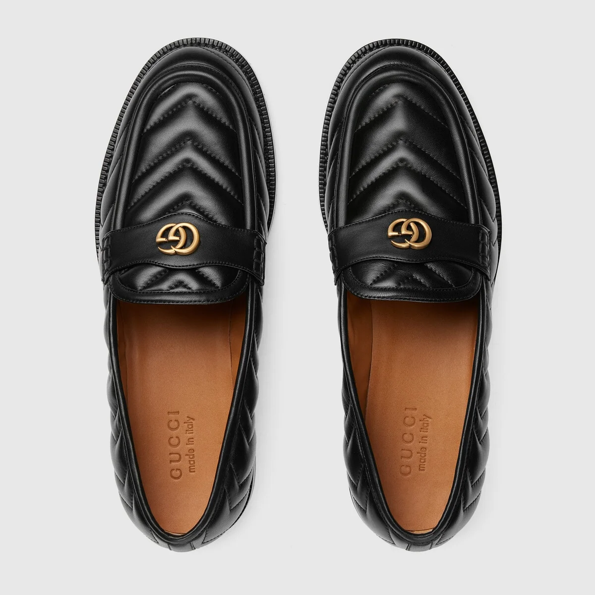 Men’s matelasse loafer with DoubleG view 4