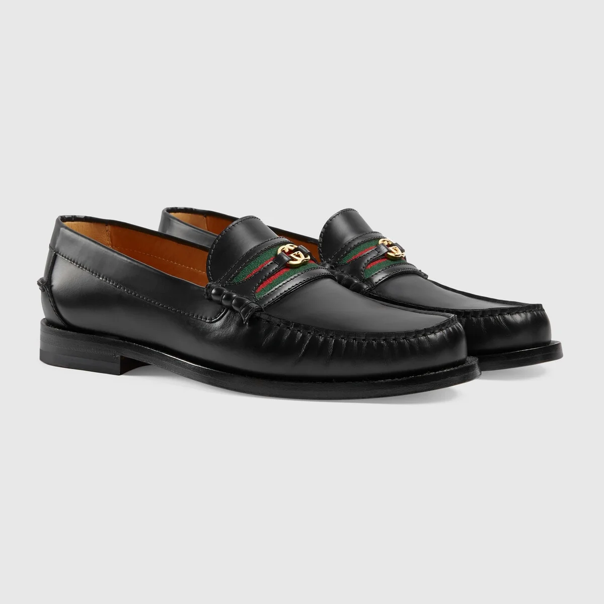 Men’s loafer with InterlockingG view 3