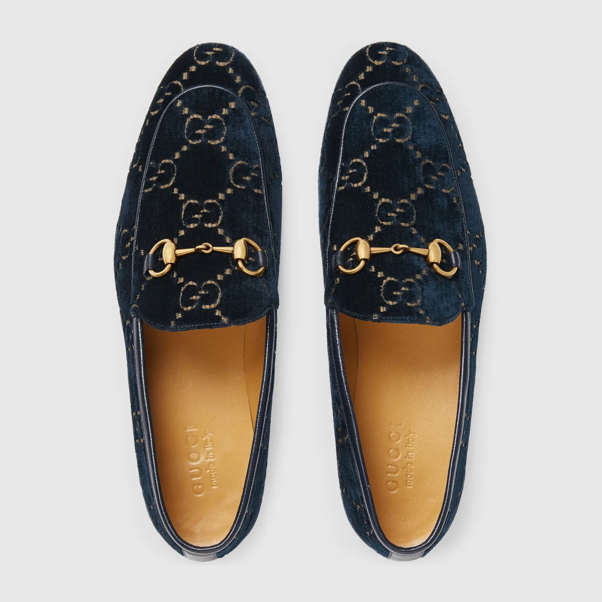 Men’s Gucci Jordaan GG velvet loafer view 4