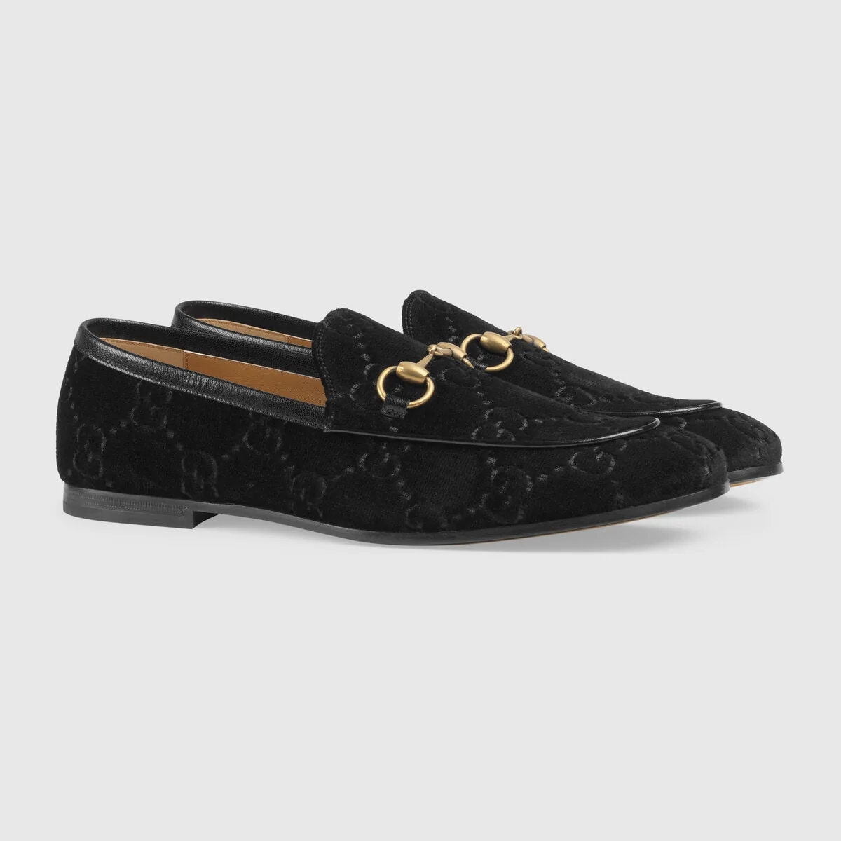 Gucci Jordaan GG velvet loafer view 3
