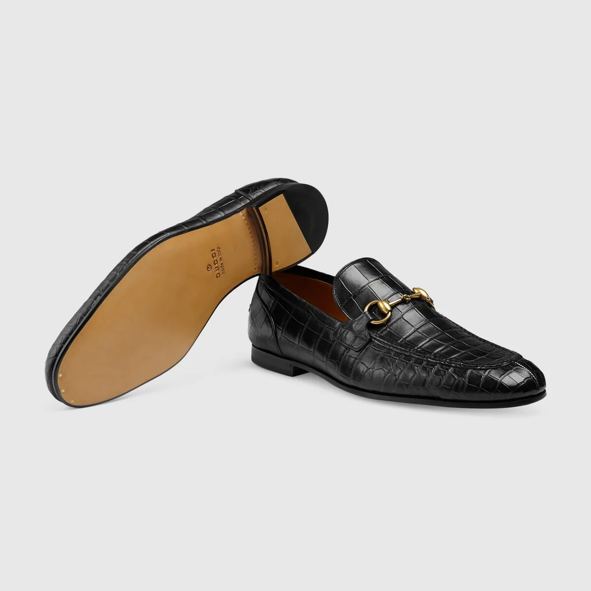 Gucci Jordaan crocodile loafer