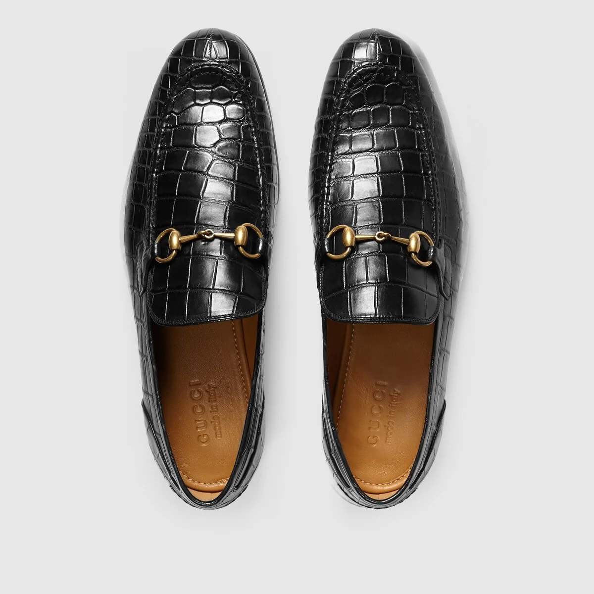 Gucci Jordaan crocodile loafer view 4