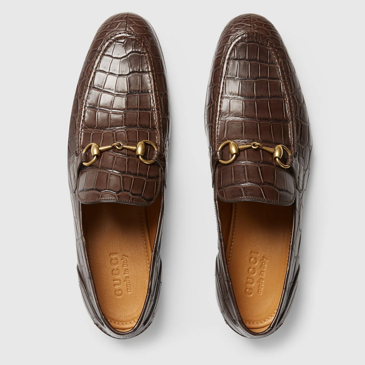 Gucci Jordaan crocodile loafer view 4