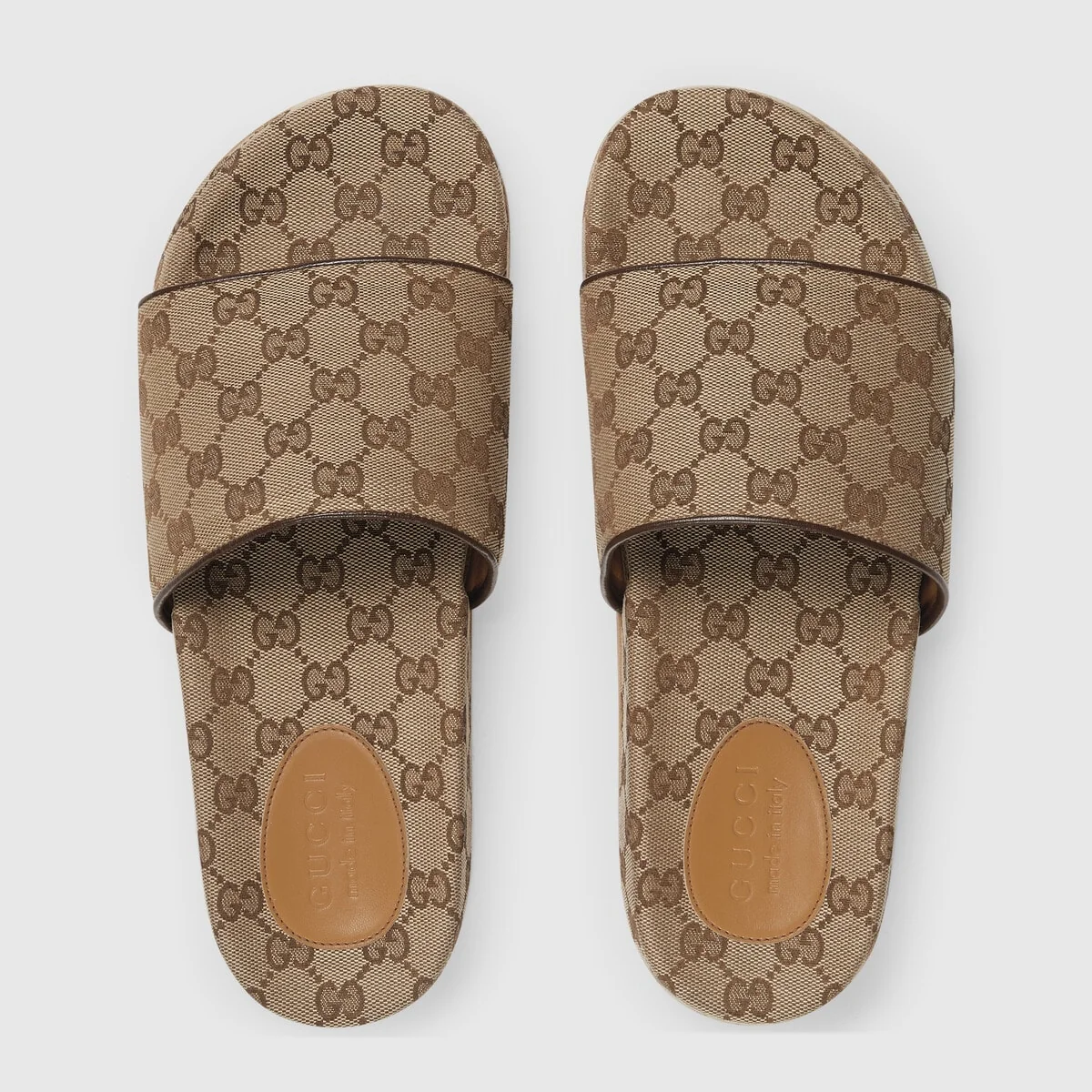 Men’s GG canvas slide sandal view 4