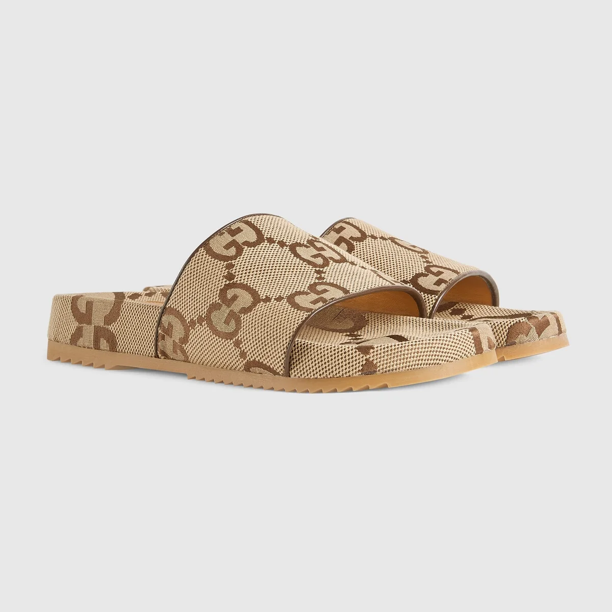 Men’s maxi GG canvas slide sandal view 3