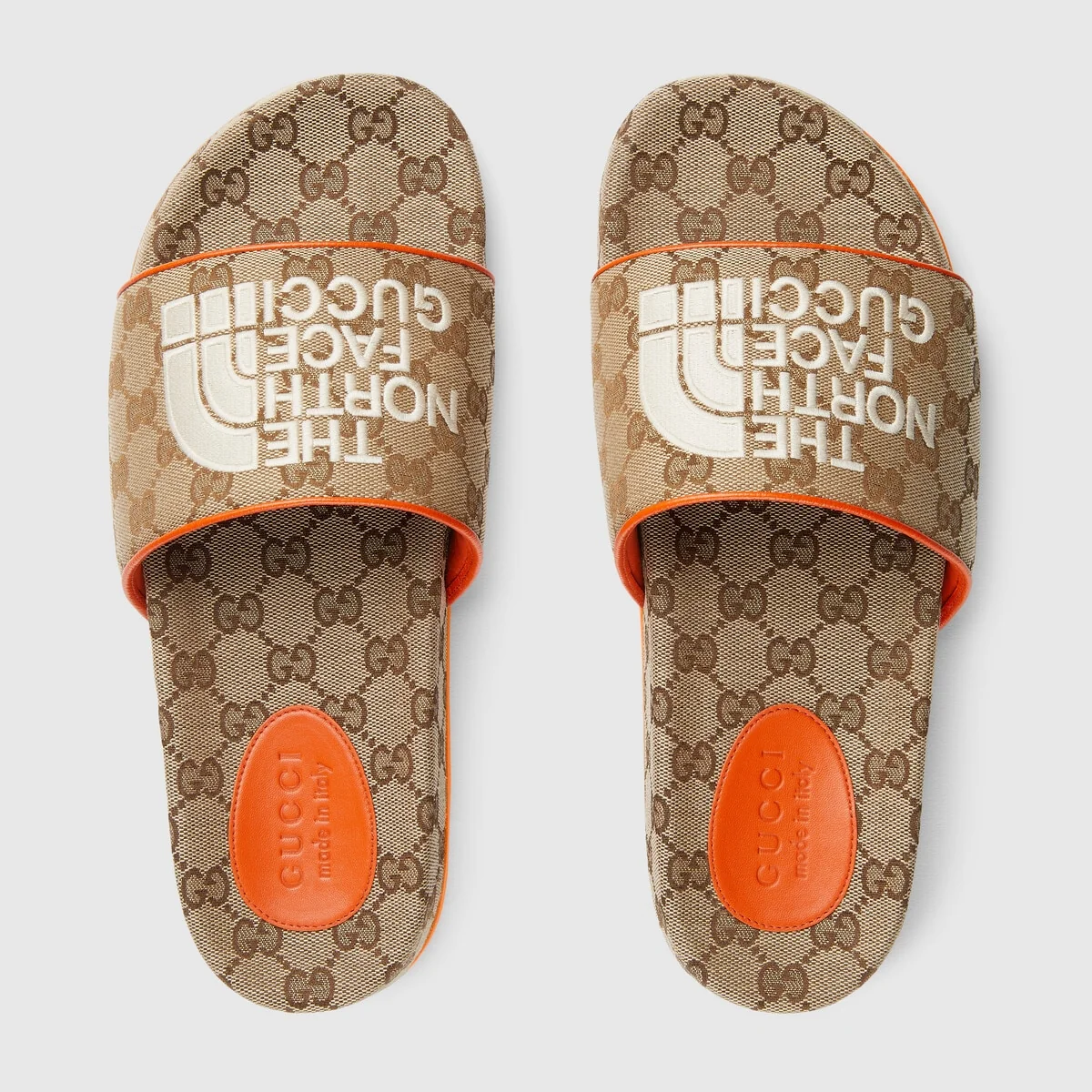 Men’s The North Face x Gucci GG slide view 4