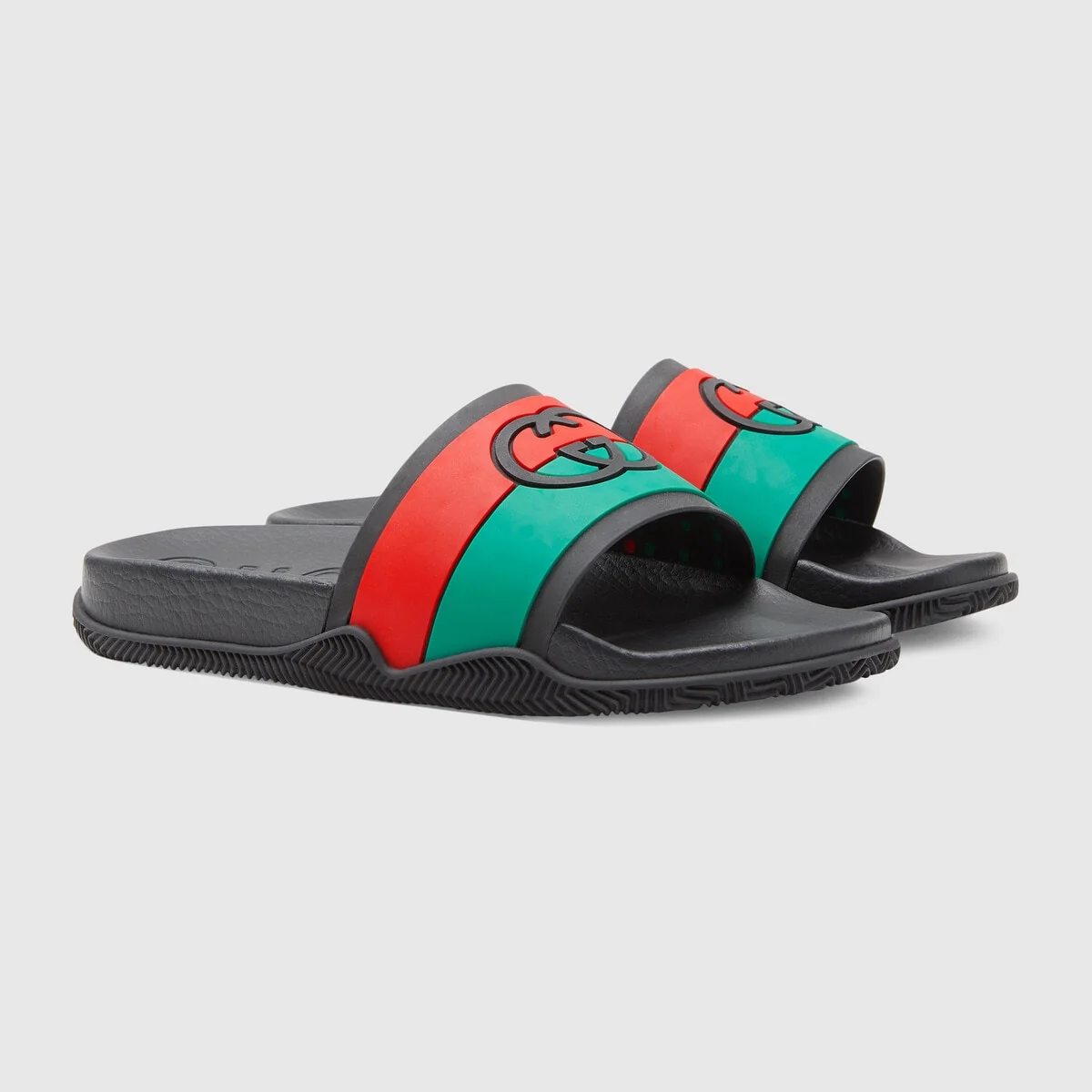 Men’s Interlocking G slide sandal view 3