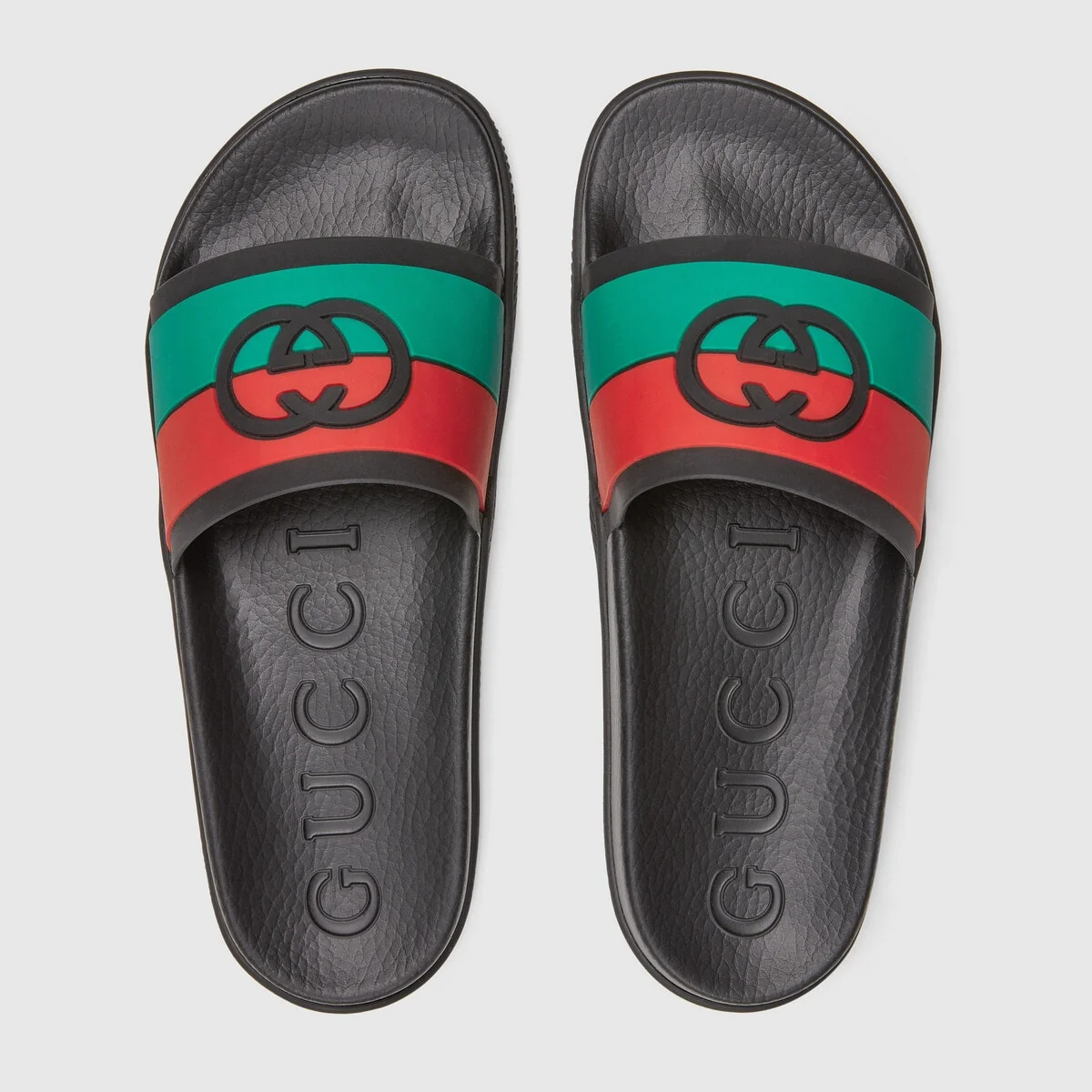 Men’s Interlocking G slide sandal view 4