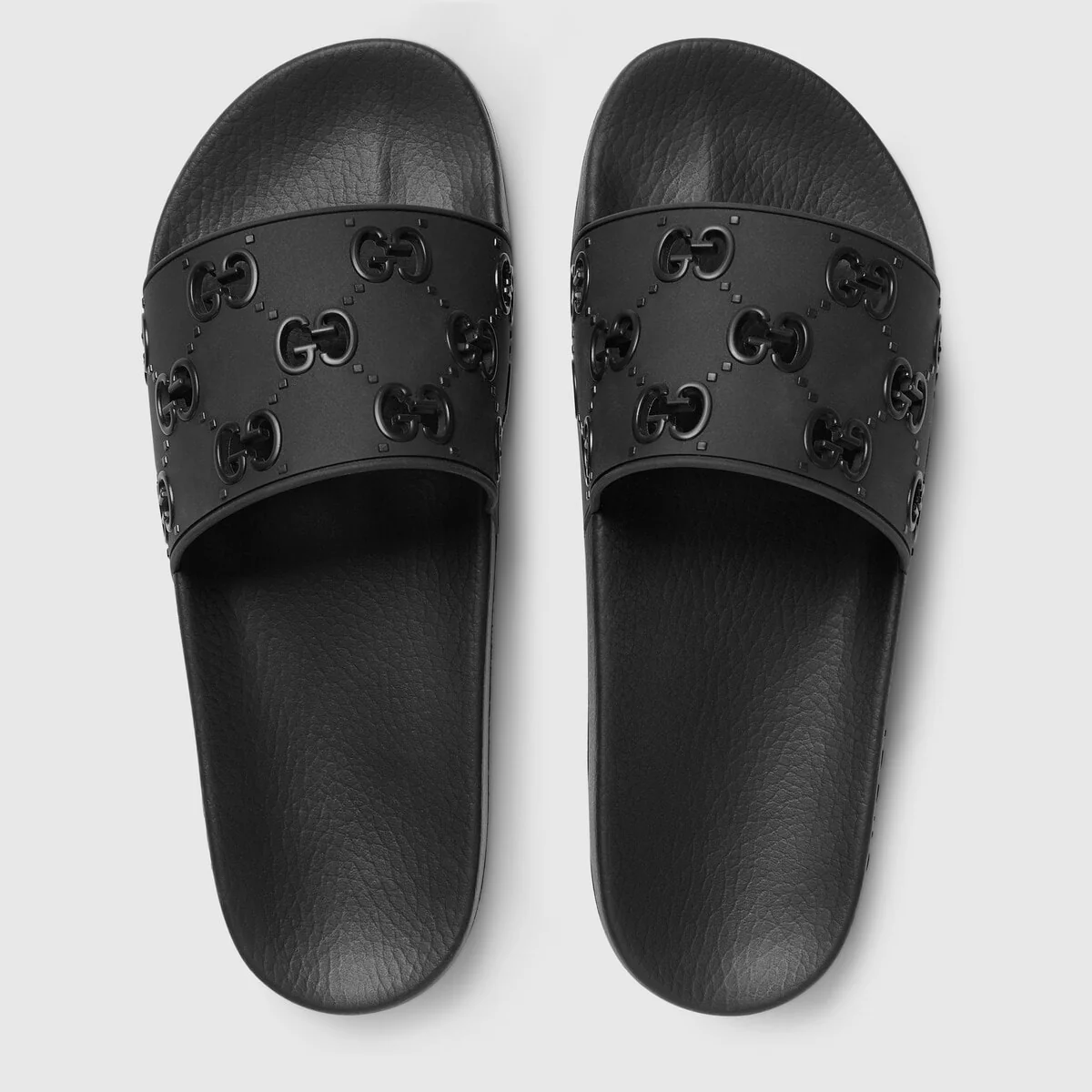 Men’s rubber GG slide sandal view 4