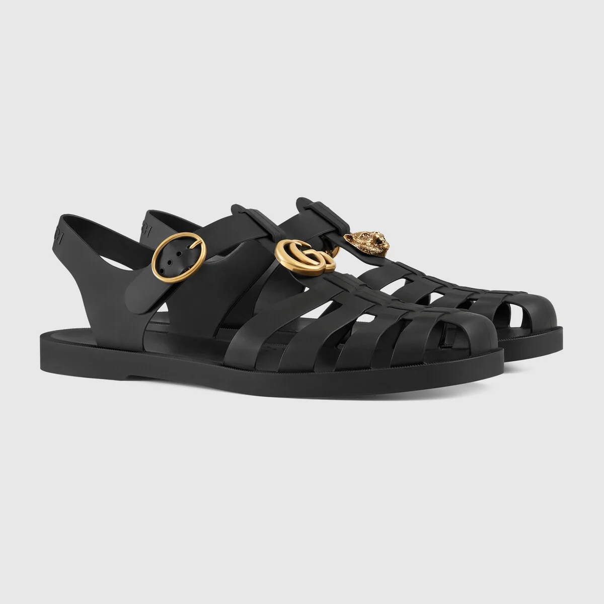 Rubber buckle strap sandal view 3