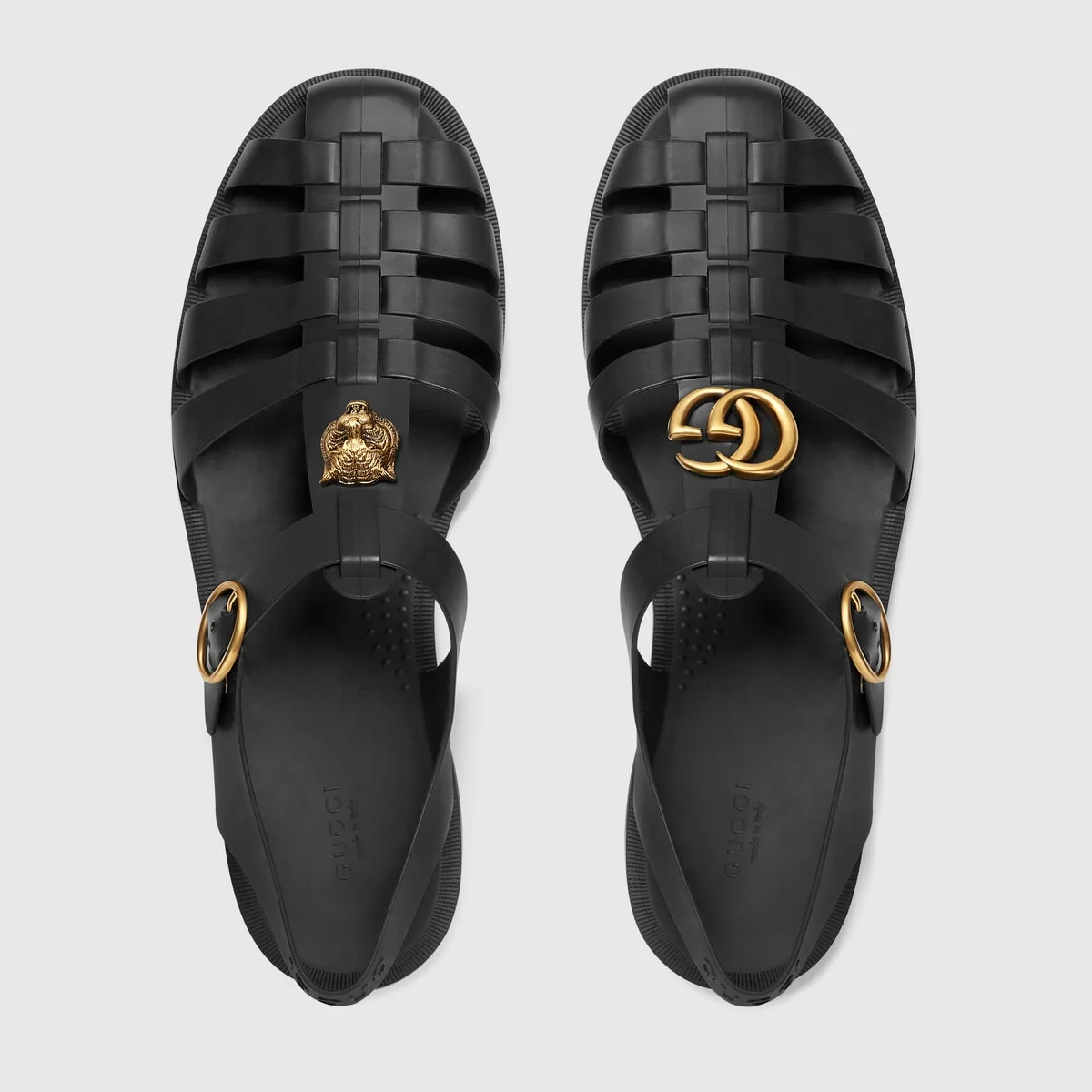 Rubber buckle strap sandal view 4