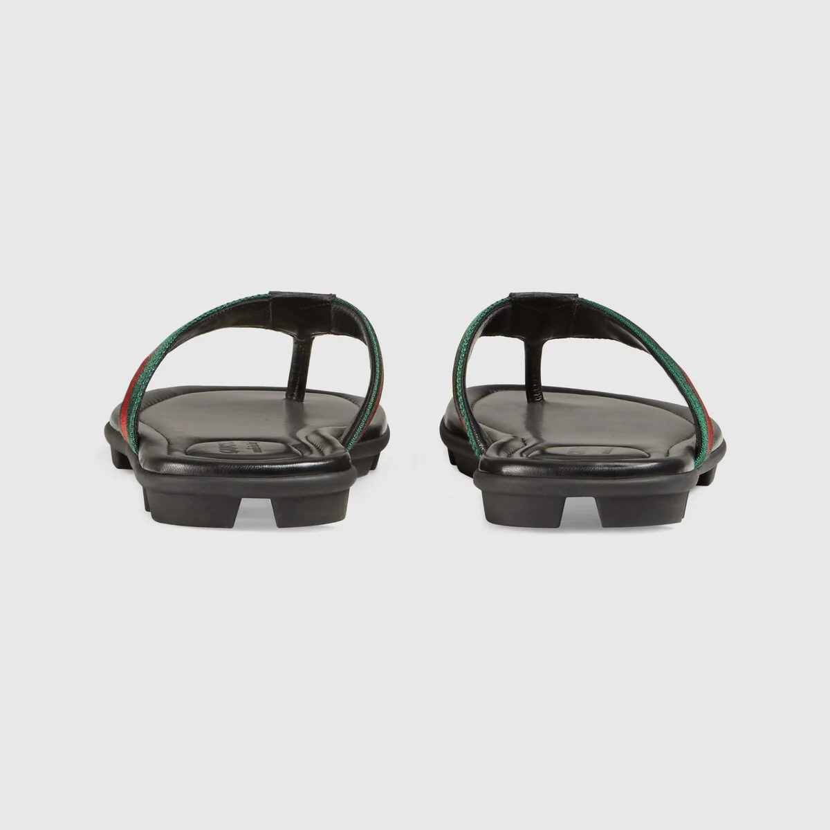 Web and leather thong sandal view 5