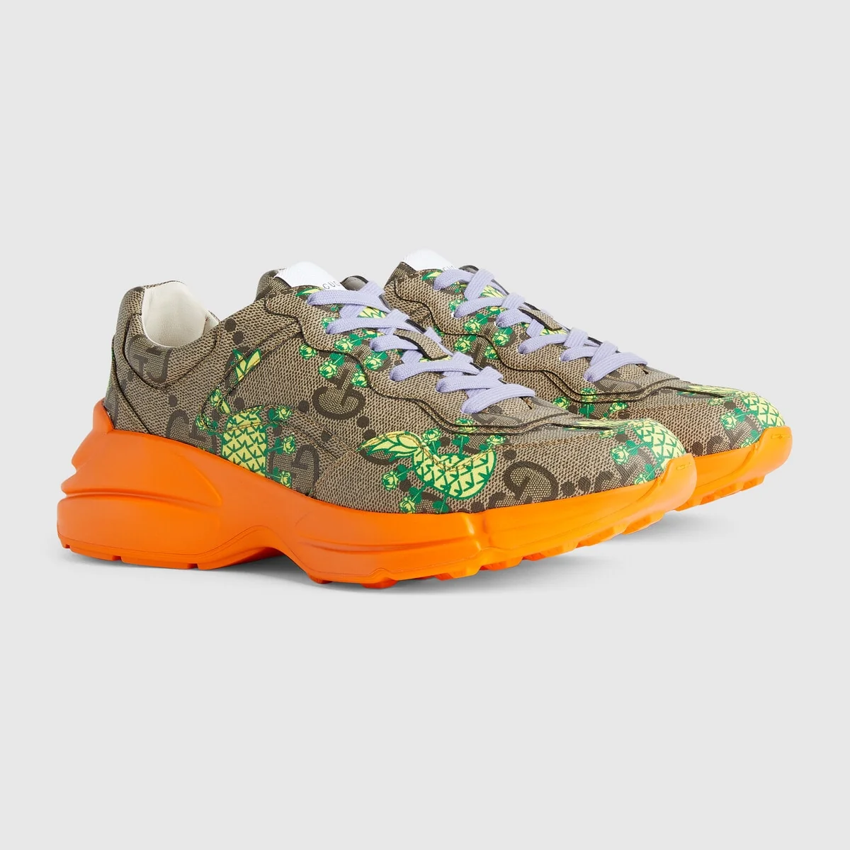 Gucci Pineapple men’s rhyton sneaker view 3