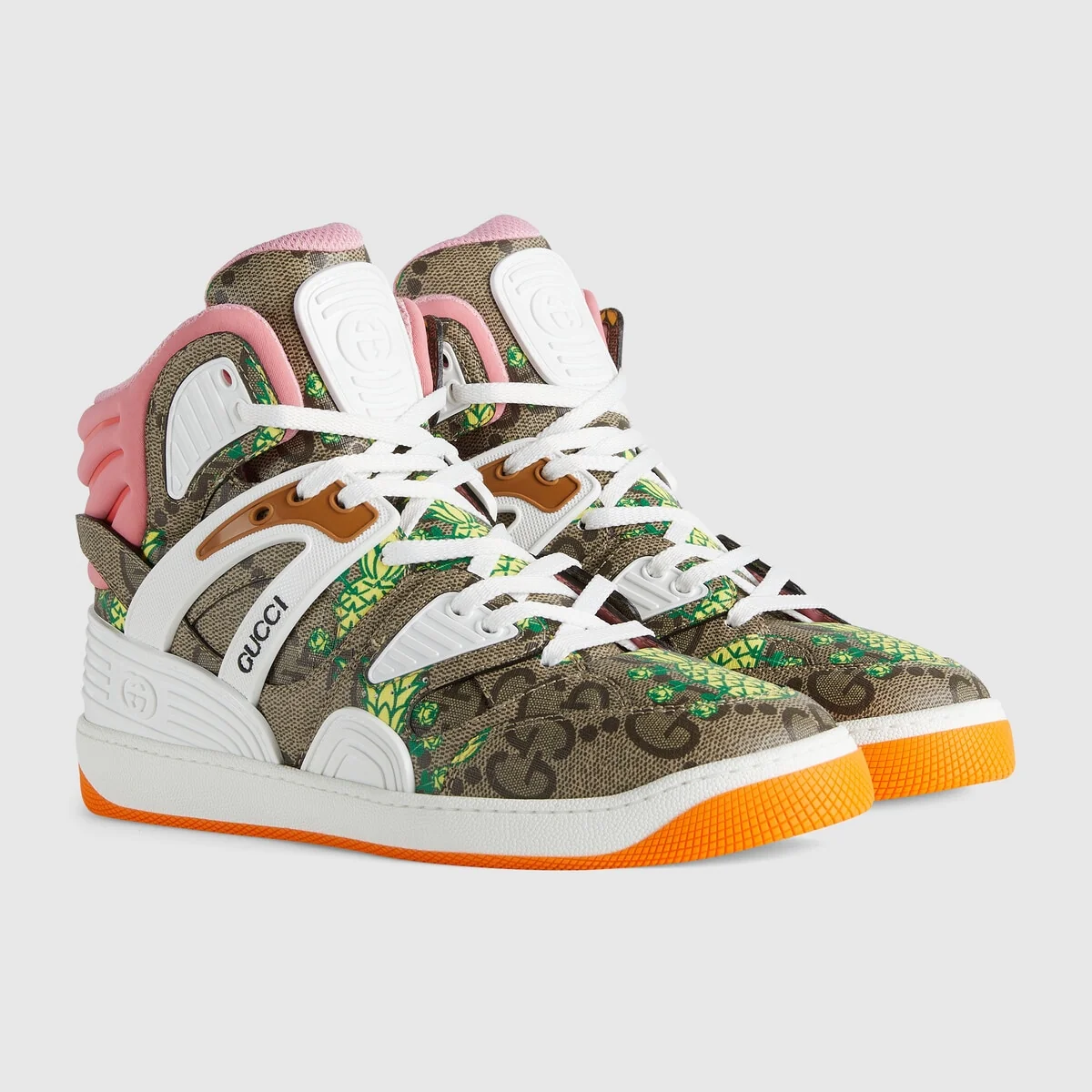 Gucci Pineapple men’s Gucci Basket sneaker view 3
