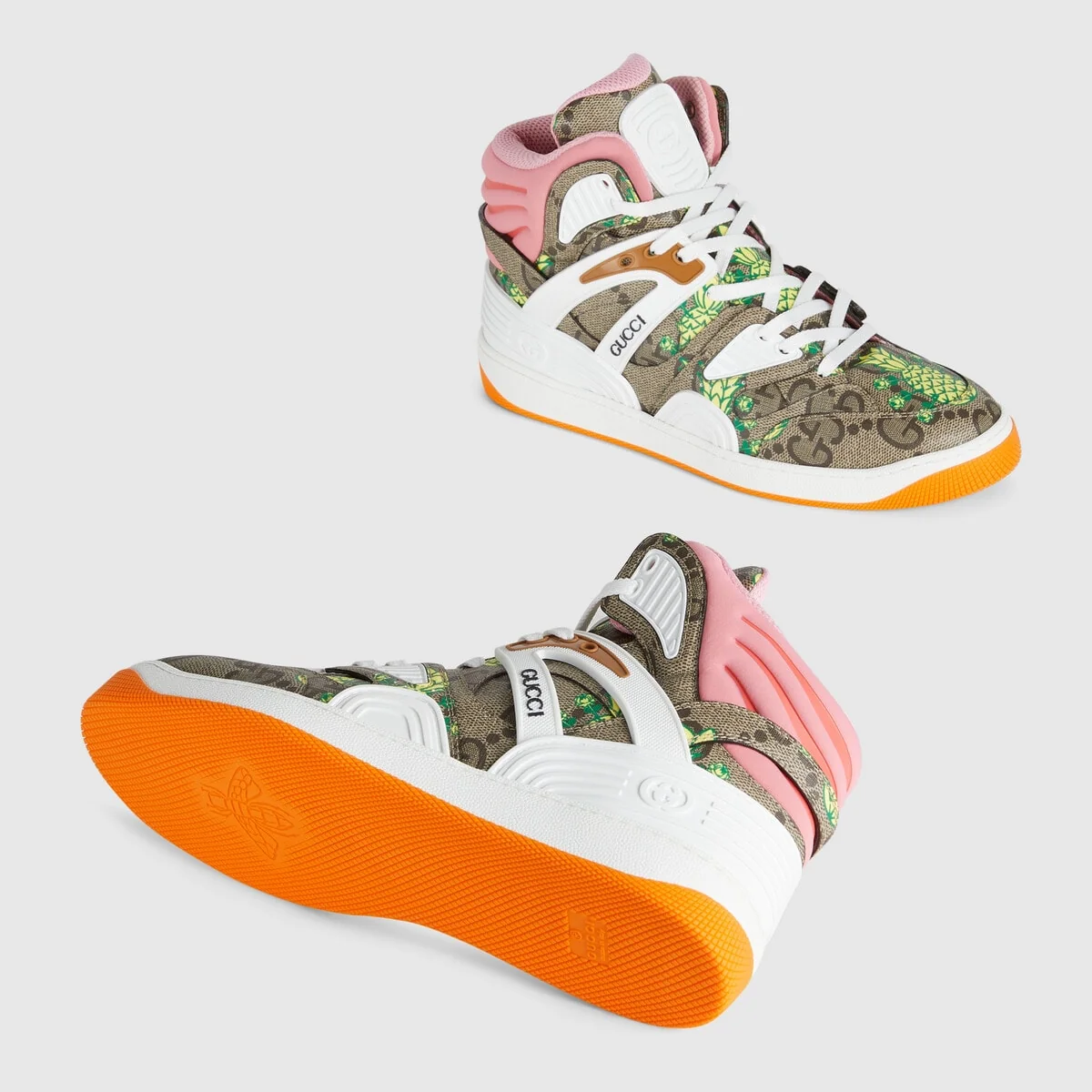 Gucci Pineapple men’s Gucci Basket sneaker view 6