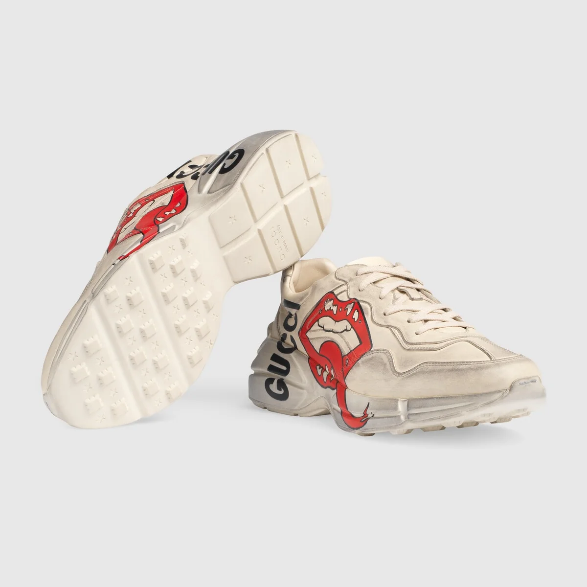 Men’s Rhyton sneaker with mouth print