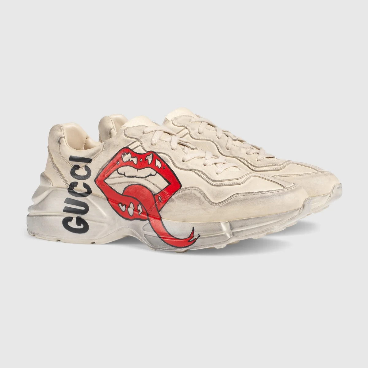 Men’s Rhyton sneaker with mouth print view 3