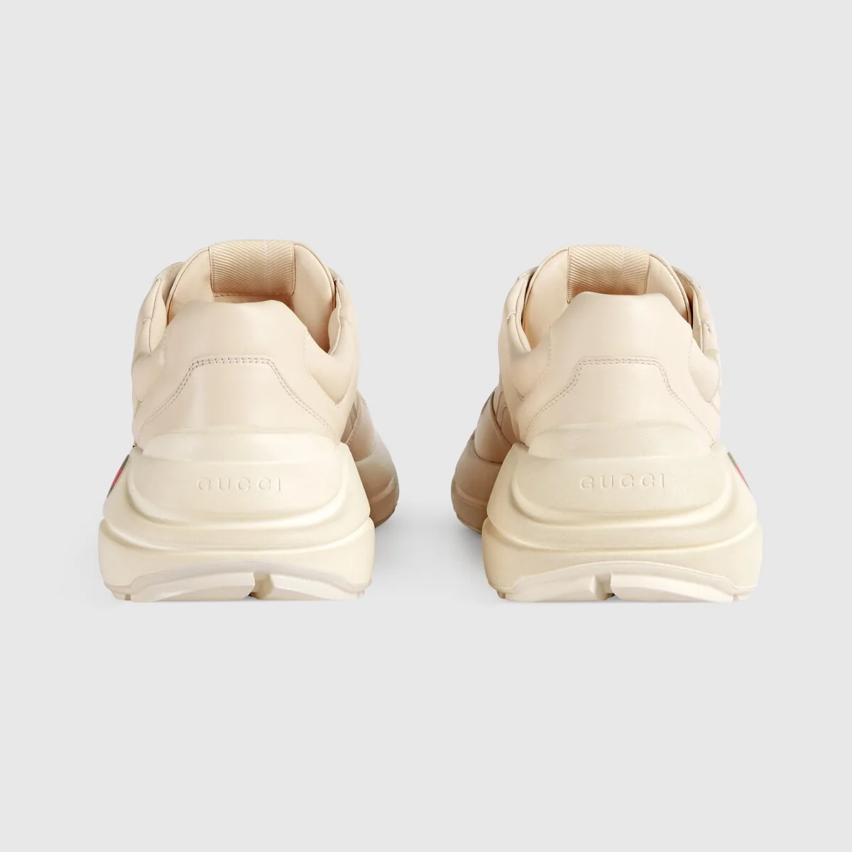 Men’s Rhyton Gucci logo leather sneaker view 5