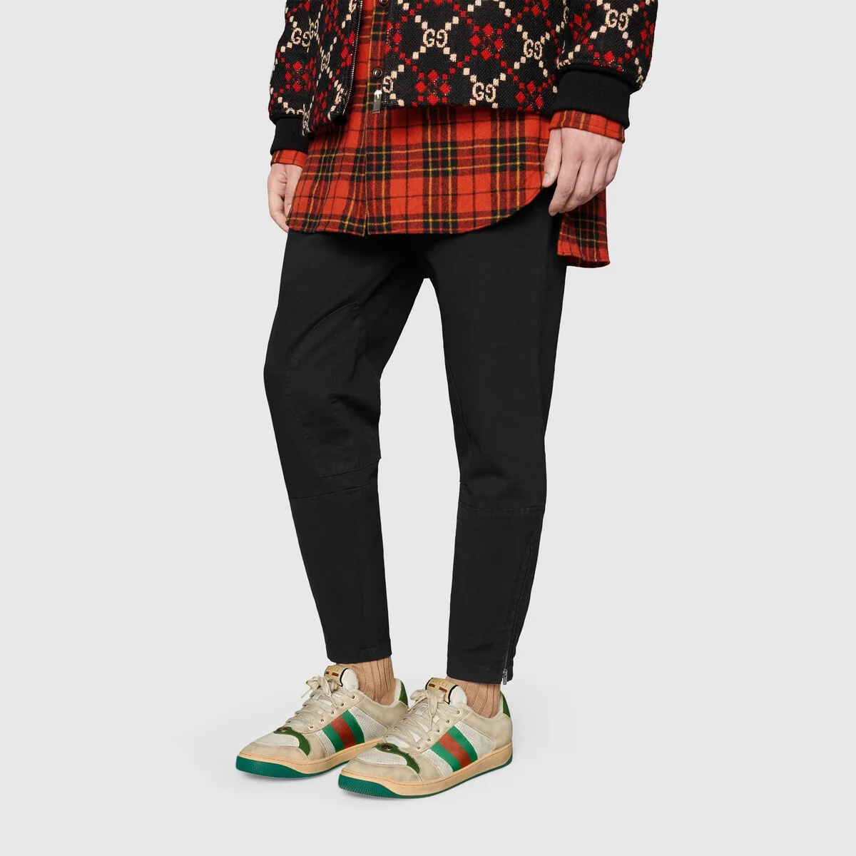 Men’s Screener leather sneaker view 7